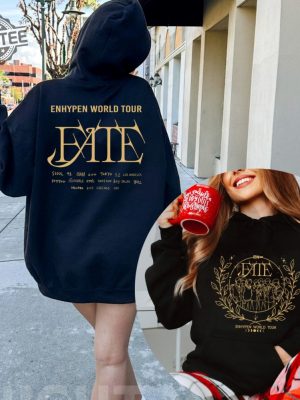 Enhypen Fate World Tour Shirt En World Tour Fate 2023 Sweatshirt Enhypen Dark Blood Shirt Fate In Us Hoodie Unique revetee 3