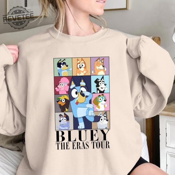 Bluey Eras Tour Shirt Midnights Bluey 2023 Shirt Bluey The Eras Tour Sweatshirt Bluey Family Shirt Bluey Birthday Sweatshirt Unique revetee 1