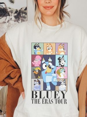 Bluey Eras Tour Shirt Midnights Bluey 2023 Shirt Bluey The Eras Tour Sweatshirt Bluey Family Shirt Bluey Birthday Sweatshirt Unique revetee 2