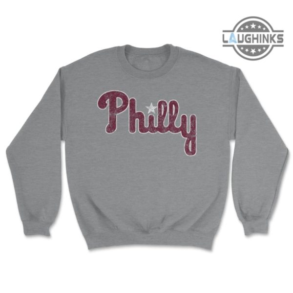 phillies hoodie sweatshirt tshirt mens womens throwback philadelphia philly shirts blue maroon phillies sweatshirt retro vintage gift for fan mlb baseball crew neck t shirt laughinks 1