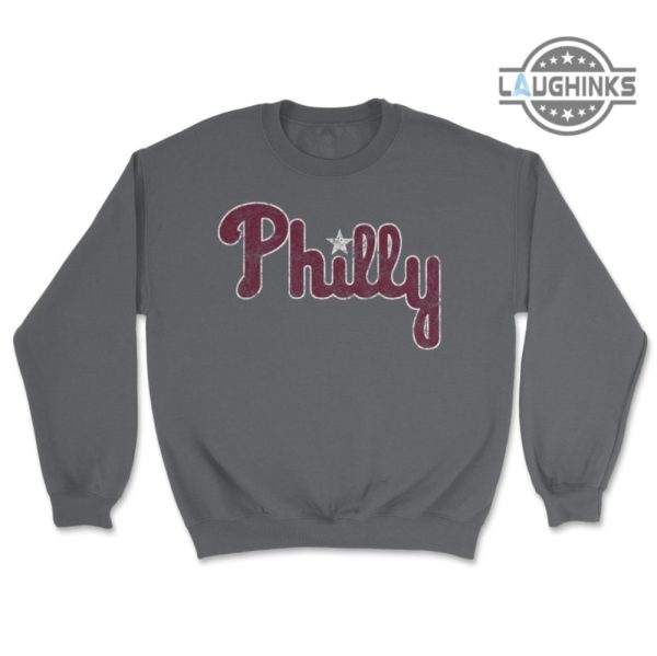 phillies hoodie sweatshirt tshirt mens womens throwback philadelphia philly shirts blue maroon phillies sweatshirt retro vintage gift for fan mlb baseball crew neck t shirt laughinks 4