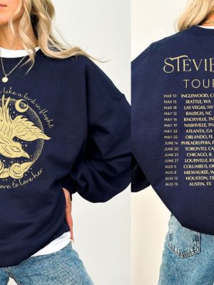 Stevie Nicks Tour 2023 Shirt Fleetwood Mac Band Tour 2023 Stevie Nicks Bird In Flight Rhiannon Stevien Nick 2023 Stevien Nick Tracklist Unique revetee 4