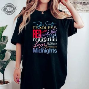 Taylor The Eras Tour 2023 Shirt Vintage Taylor Album Logo 2023 Shirt Swiftie Merch Vintage The Eras Tour 2023 Midnights Concert Fan Shirt Unique revetee 2