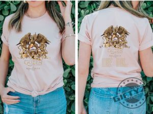 Queen Adam Lambert The Rhapsody Tour 2023 Shirt Queen Rock Band Tour 2023 Hoodie Queen Band Tshirt Adam Lambert Tour 2023 Sweatshirt Gold Letters Shirt giftyzy 2