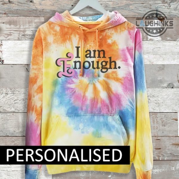i am enough sweater tshirt hoodie mens womens custom text all over printed i am kenough tie dye styled shirts barbie movie ken costume halloween christmas gift laughinks 1