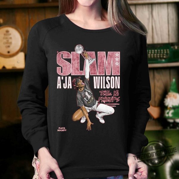 Slam Aja Wilson Slam 240 Playa Society Shirt Slam Aja Wilson Slam T Shirt trendingnowe.com 4