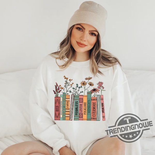 Albums As Books Sweatshirt Trendy Aesthetic For Book Lovers Shirt Crewneck Sweater Folk Music Hoodie Country Music Hoodie trendingnowe 1