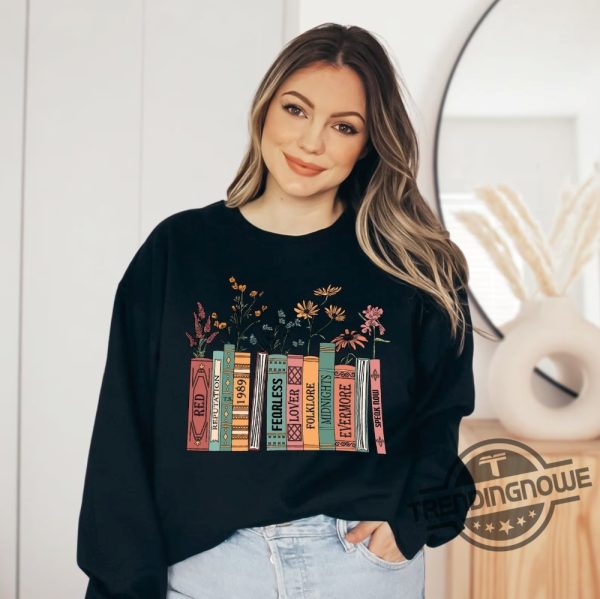 Albums As Books Sweatshirt Trendy Aesthetic For Book Lovers Shirt Crewneck Sweater Folk Music Hoodie Country Music Hoodie trendingnowe 2