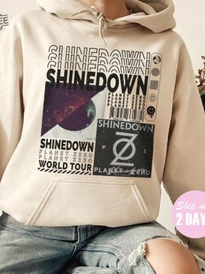 Limited Shinedown Music Shirt Merch Vintage Revolutions Live Tour 2023 Tickets Album Planet Zero Graphic Tee 90S Y2k Gift For Fan 2023 revetee 2