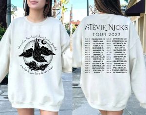 Stevie Nicks Tour 2023 Shirt Fleetwood Mac Band Tour 2023 Stevie Nicks Bird In Flight Rhiannon Stevien Nick 2023 Stevien Nick Tracklist revetee 2