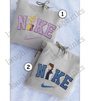 flynn raider costume and rapunzel costume embroidered tshirt sweatshirt hoodie nike adult tangled costumes couple halloween embroidery shirts laughinks 2