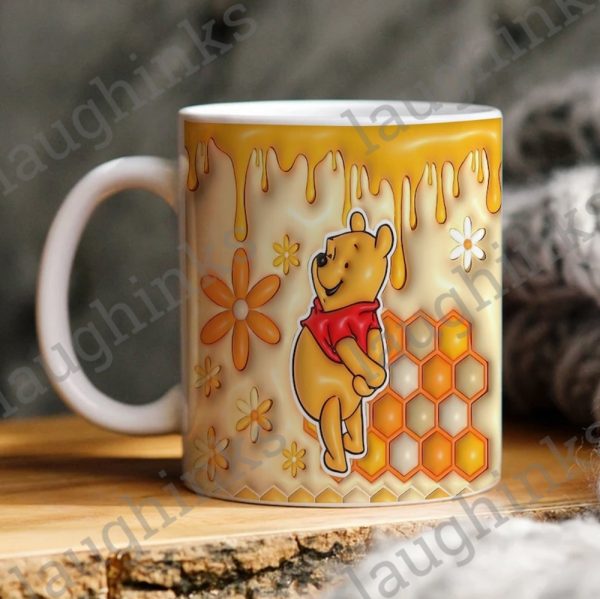 winnie the pooh coffee mug camping mug color changing mug travel mug disney bear coffee cups winnie the pooh blood and honey cartoon movie drinkware laughinks 4