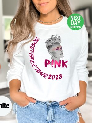 P Nk Sweatshirt And Hoodie Summer Carnival 2023 Trustfall Album Shirt Pink Singer Tour Music Festival Shirt Concert Apparel revetee 2