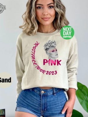 P Nk Sweatshirt And Hoodie Summer Carnival 2023 Trustfall Album Shirt Pink Singer Tour Music Festival Shirt Concert Apparel revetee 4