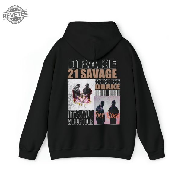 Drake Hoodie Drake Merch Drake 21 Savage Tour Drakes Album Shirt Drake Graphic Shirt Tee Drake Shirt Meme Its All A Blur Tour revetee 4