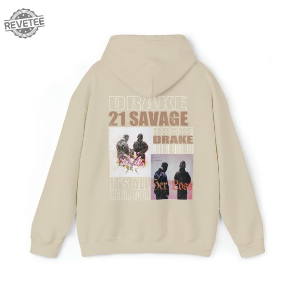 Drake Hoodie Drake Merch Drake 21 Savage Tour Drakes Album Shirt Drake Graphic Shirt Tee Drake Shirt Meme Its All A Blur Tour revetee 8