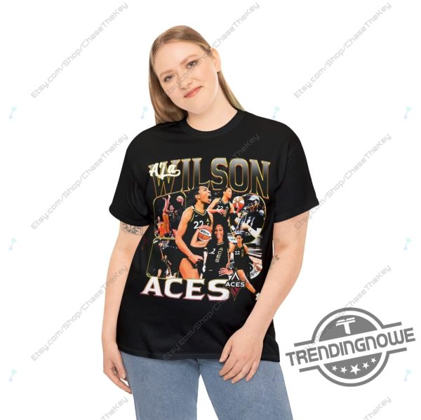 Las Vegas Aces Championship Shirt Aja Wilson T Shirt Las Vegas Aces Shirt WNBA Basketball Tee trendingnowe.com 2