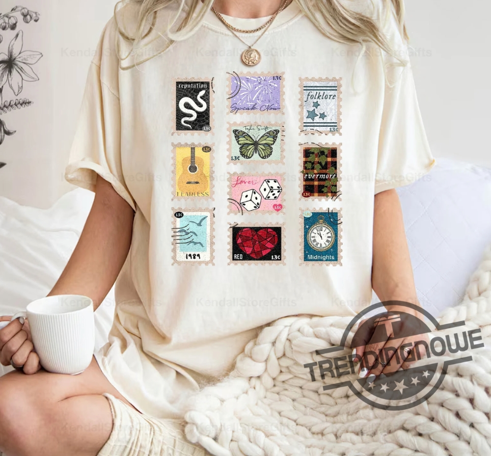 Vintage Album Stamps Shirt Taylor Shirt Taylor Album Taylor Shirt Taylor Swiftie Shirt The Eras Tour Shirt