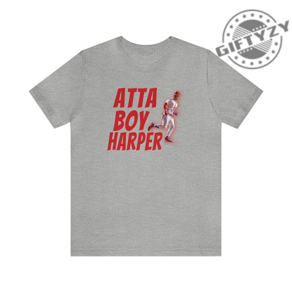 Men's Philadelphia Phillies Bryce Harper Fanatics Branded Black Atta Boy T- Shirt