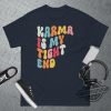 Karma Is My Tight End Shirt In My Kelce Era Shirt KC Football Shirt Football Era Shirt Dicks Sporting Goods trendingnowe.com 3