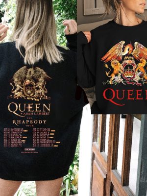 Queen Adam Lambert The Rhapsody Tour 2023 T Shirt Queen Rock Band Tour 2023 T Shirt Queen Band T Shirt Queen Band T Shirt revetee 2