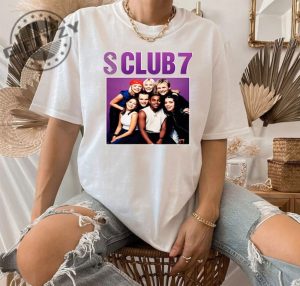 S Club 7 Party Shirt 2023 Uk 90S Music Band Tshirt Adults And Kids Hoodie Pop Music Fan Sweatshirt Top Tour Shirt giftyzy 2