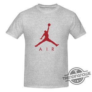 Air Jordan 1 Red Shirt Sneaker Match Shirt Jordan Jumpman Red Logo Tee Shirt trendingnowe.com 3