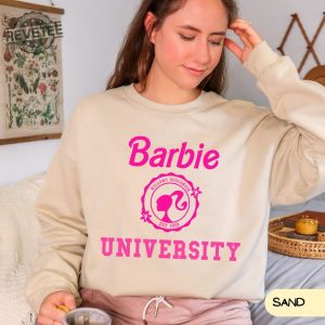 Barbie University Sweatshirt Birthday Party Outfit Barbie Shirt Party Girls Shirt Come On Barbie Lets Go Party Doll University revetee 5 1