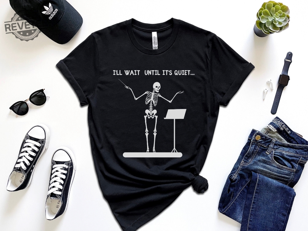 Skeleton Funny Conductor Unisex T Shirt Funny Halloween Gift For Conductor Music Teacher Unique