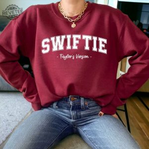 Swiftie Jumper Taylor Swift Swiftie Merchandise Cute Jumper Varsity Jumper Fashion Jumper Sweatshirt Gift For Her Unique revetee 5