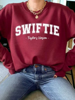 Swiftie Jumper Taylor Swift Swiftie Merchandise Cute Jumper Varsity Jumper Fashion Jumper Sweatshirt Gift For Her Unique revetee 5