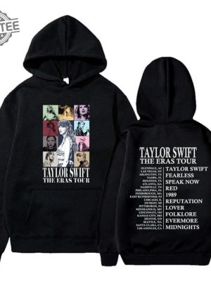 Taylor Hoodie The Eras Tour Merch New Album Midnights Women Men Autumn Sweatshirt Outfit Ideas For Friends Fans Unique revetee 3