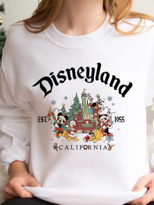 Retro Disneyland Christmas Sweatshirt Mickey Disneyland Christmas Hoodie Disneyland Sweatshirt Christmas Hoodie Christmas Tee Unique revetee 2