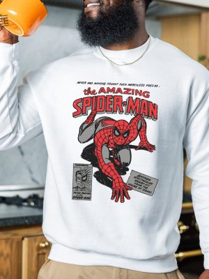 Unisex Vintage 90S Marvel The Amazing Spider Man Tee Retro Spiderman Comic Shirt Mcu Fans Gift Marvel Avengers Spiderman Unique revetee 5