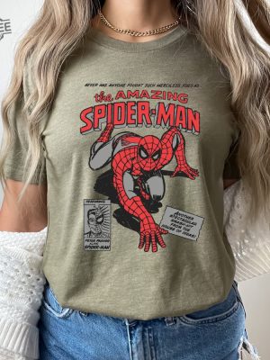 Unisex Vintage 90S Marvel The Amazing Spider Man Tee Retro Spiderman Comic Shirt Mcu Fans Gift Marvel Avengers Spiderman Unique revetee 7