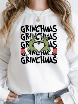 Grinch Christmas Sweatshirt Grinch Christmas Shirt Christmas Shirt Grinch Shirt Christmas Vibe Gift For All Grinch Sweatshirt Unique revetee 3