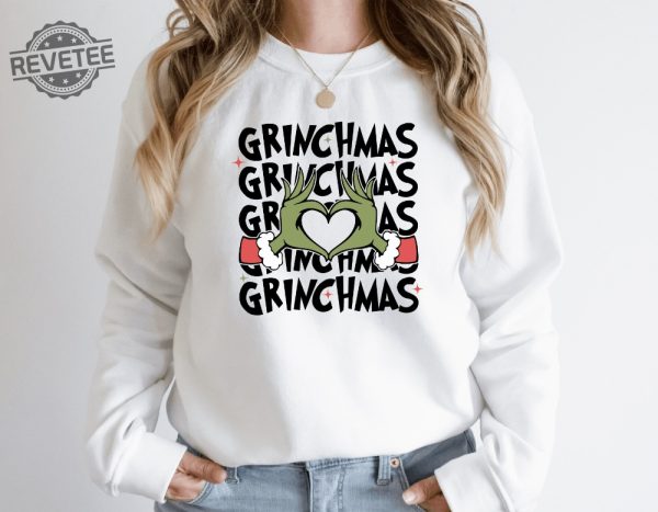 Grinch Christmas Sweatshirt Grinch Christmas Shirt Christmas Shirt Grinch Shirt Christmas Vibe Gift For All Grinch Sweatshirt Unique revetee 3