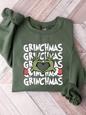 Grinch Christmas Sweatshirt Grinch Christmas Shirt Christmas Shirt Grinch Shirt Christmas Vibe Gift For All Grinch Sweatshirt Unique revetee 4