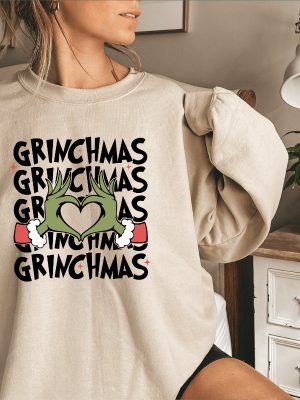 Grinch Christmas Sweatshirt Grinch Christmas Shirt Christmas Shirt Grinch Shirt Christmas Vibe Gift For All Grinch Sweatshirt Unique revetee 6