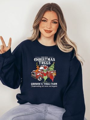 Grinch Christmas Sweatshirt Grinch Sweatshirt Christmas Sweatshirt Grinch Sweatshirt Christmas Vibe Gift For All Grinchs Tree Farm Unique revetee 2