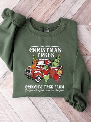 Grinch Christmas Sweatshirt Grinch Sweatshirt Christmas Sweatshirt Grinch Sweatshirt Christmas Vibe Gift For All Grinchs Tree Farm Unique revetee 4