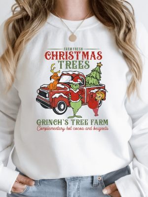 Grinch Christmas Sweatshirt Grinch Sweatshirt Christmas Sweatshirt Grinch Sweatshirt Christmas Vibe Gift For All Grinchs Tree Farm Unique revetee 5