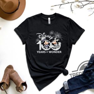 Disney 100 Years Of Wonder Shirt Disney Mickey And Minnie Shirt Disney 100th Anniversary Shirt Disney Family Trip Matching Shirt trendingnowe.com 2