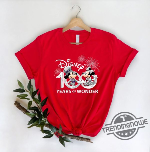 Disney 100 Years Of Wonder Shirt Disney Mickey And Minnie Shirt Disney 100th Anniversary Shirt Disney Family Trip Matching Shirt trendingnowe.com 4