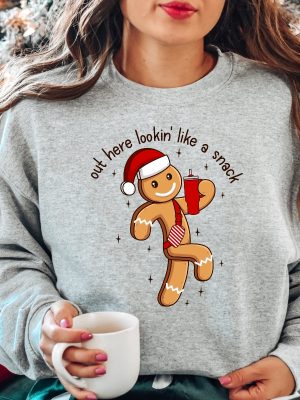 Boojee Out Here Lookin Like A Snack Shirt Christmas Sweatshirt Christmas Shirt Boojee Christmas Shirt Boujee Christmas Sweatshirt Unique revetee 3