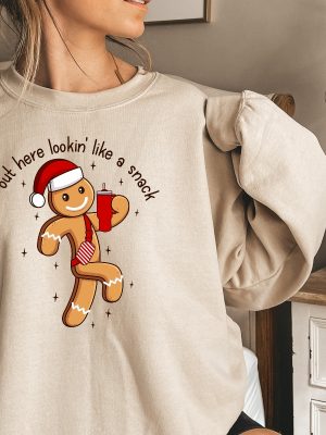 Boojee Out Here Lookin Like A Snack Shirt Christmas Sweatshirt Christmas Shirt Boojee Christmas Shirt Boujee Christmas Sweatshirt Unique revetee 5