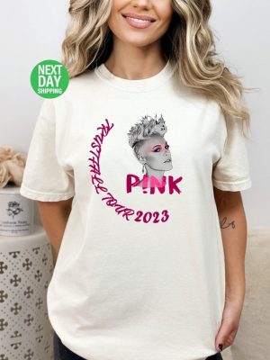 P Nk Summer Carnival 2023 Music Festival Shirt Trustfall Album Tee Pink Singer Tour Concert Apparel Tour Shirt Music Clothing Unique revetee 5