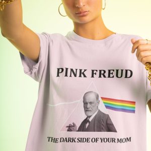 Pink Freud Shirt Pink Freud The Dark Side Of Your Mom Shirt Sigmund Freud Shirt Psychology T Shirt To Wear At Psychology Class trendingnowe.com 3