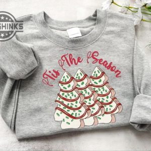 christmas tree cake shirt sweatshirt hoodie mens womens kids tis the season shirt little debbie holiday cake sweater xmas gift for family friends laughinks 2