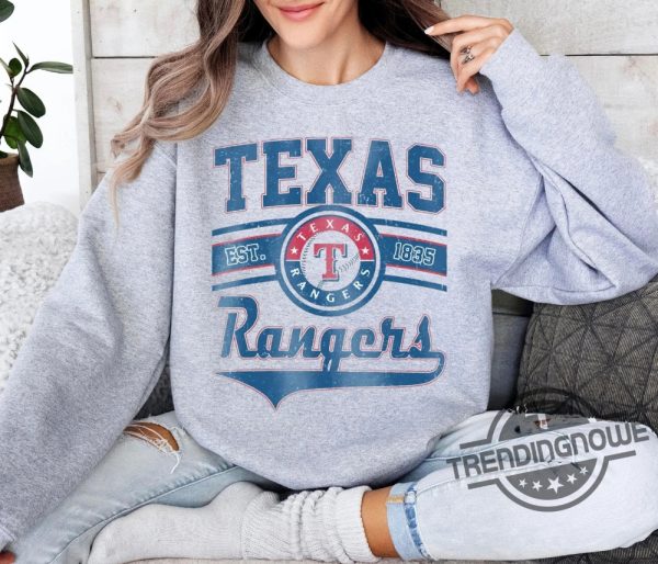 Texas Rangers Shirt Texas Baseball Sweatshirt Ranger Baseball Shirt Vintage Baseball Fan Gift Texa Ranger T Shirt Game Day Hoodie trendingnowe.com 1